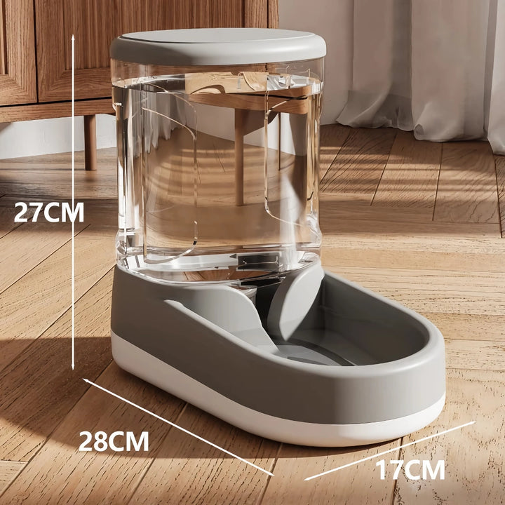 Large Capacity Dog Food Dispenser and Bowl - 3.8L Pet Feeder