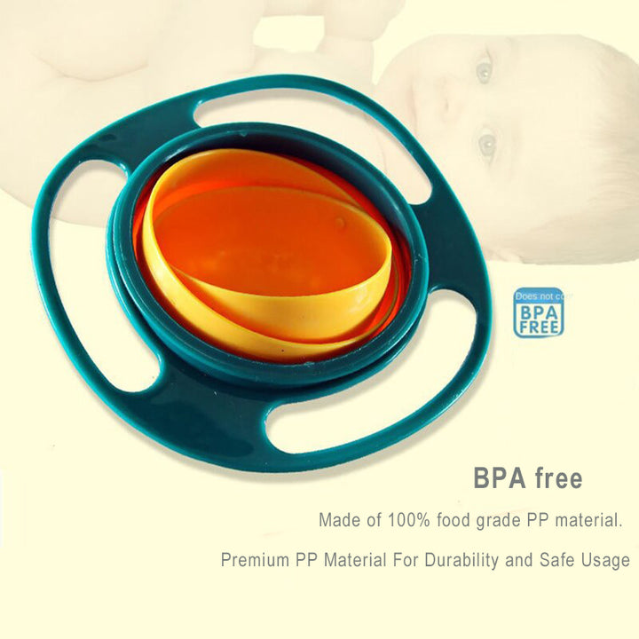 360° Spill-Proof Gyroscopic Toddler Bowl