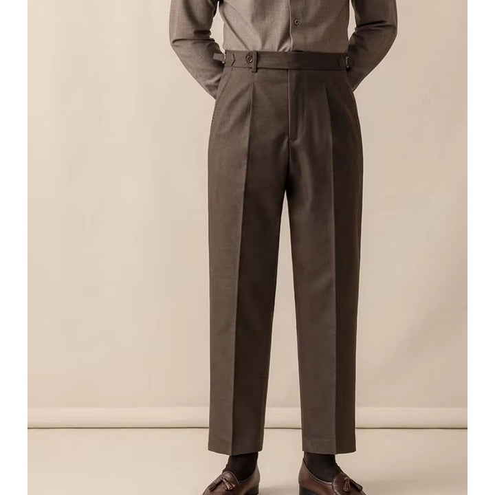 Men's Wool Blend Formal Ankle Pants