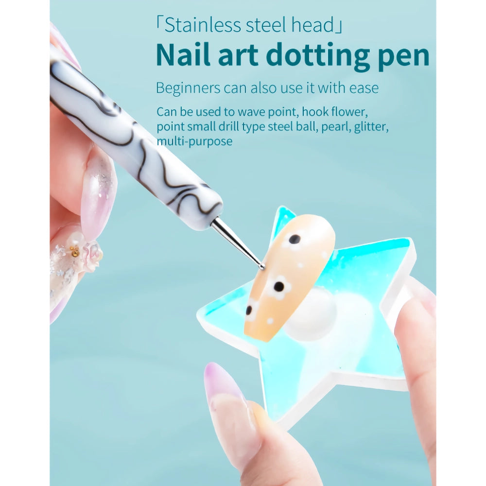 Double-Ended Acrylic Nail Art Brush & Dotting Pen