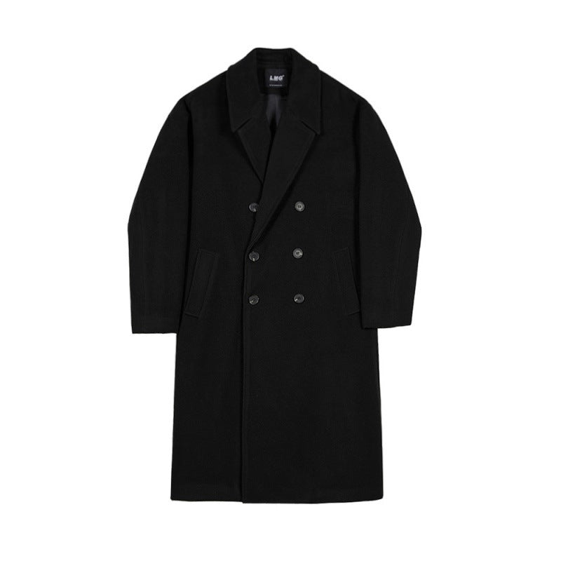 Woolen Coat Men's Mid-length Autumn And Winter Korean Style