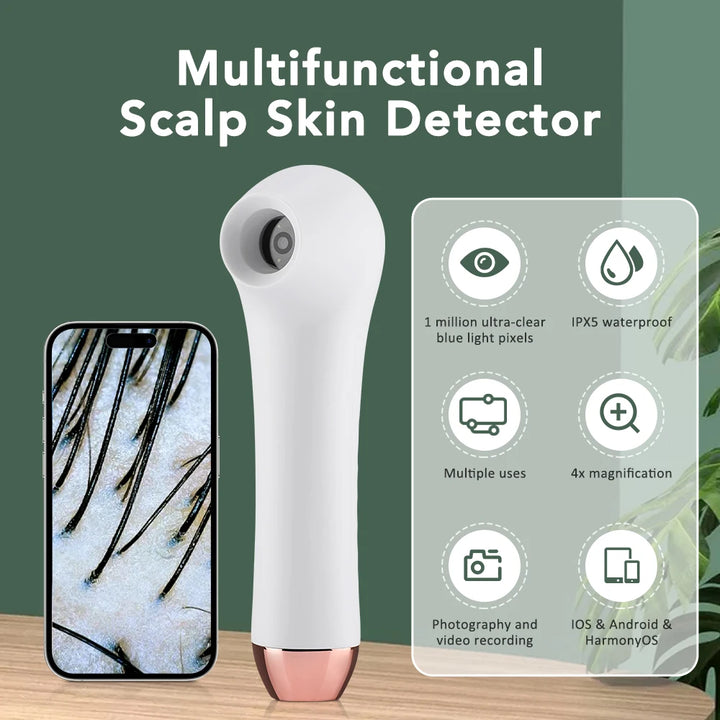 Portable HD Scalp and Skin Analyzer with Blackhead Pore Detection