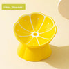 color: Yellow tilted bowl
