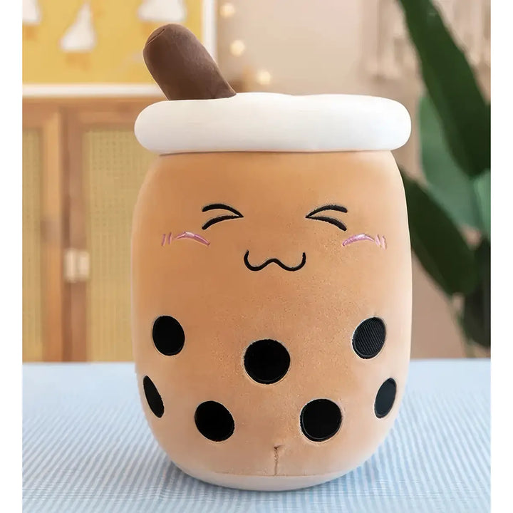 Soft Boba Tea Hugging Pillow Plush Toy - 10 Inches