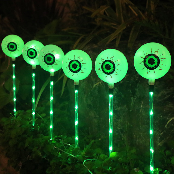 LED Solar Halloween Eyeball Ground Courtyard Decorative Lamp