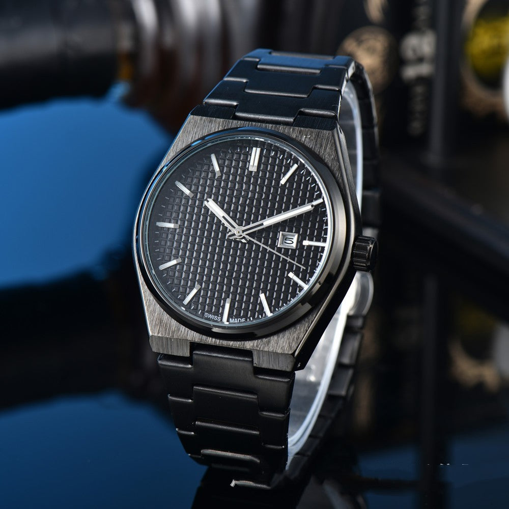 Business Casual Steel Belt Quartz Watch Men