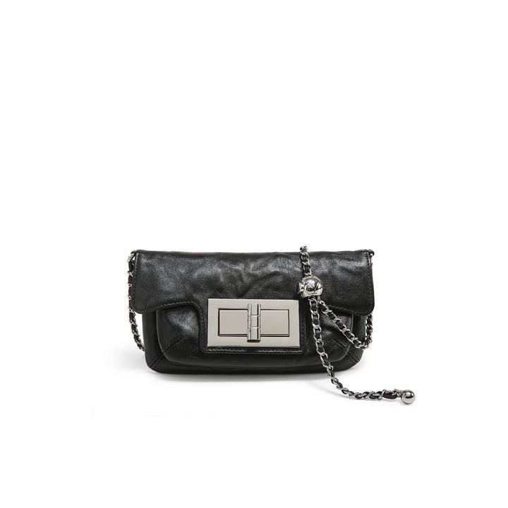 Retro Leather Chain Shoulder Bag