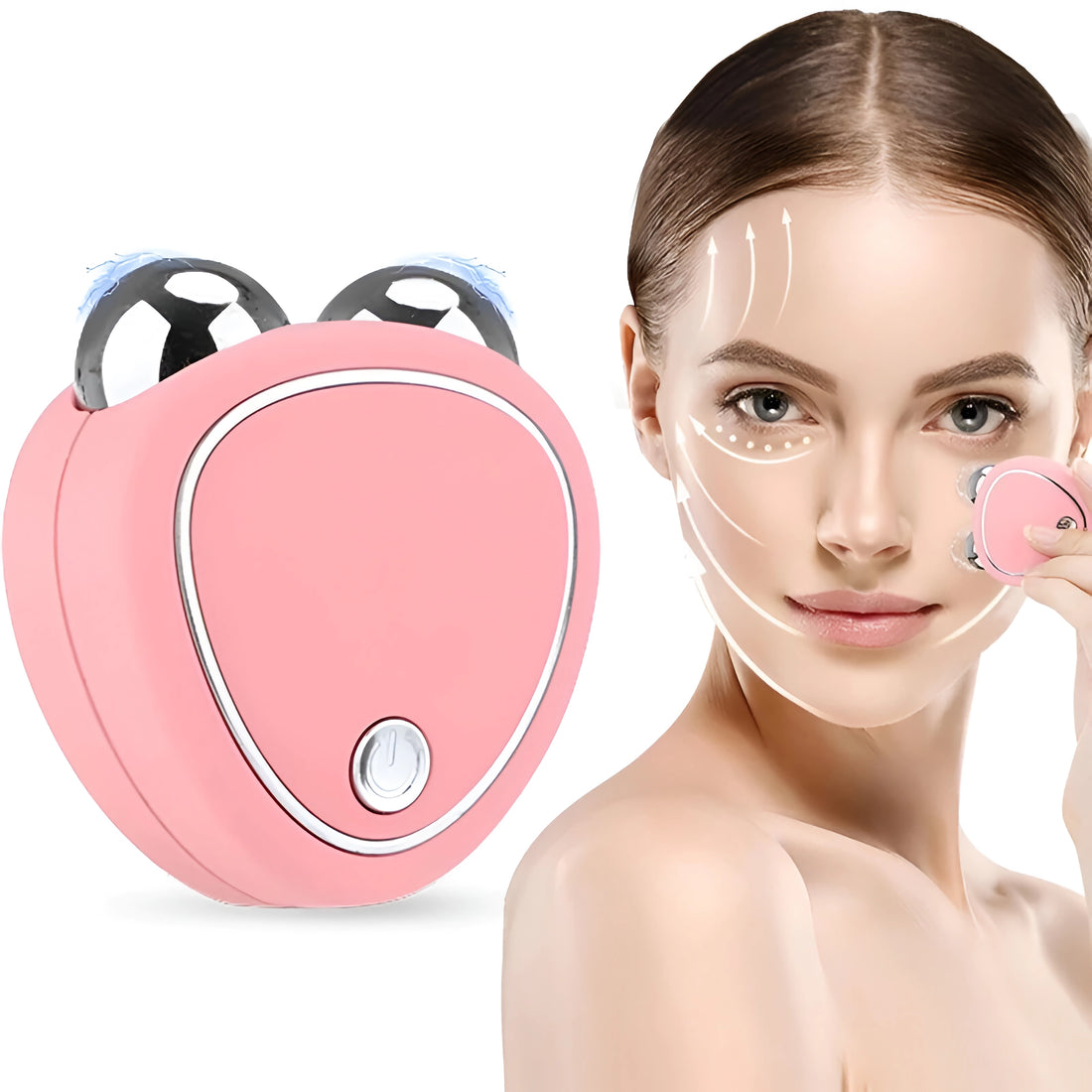 Rechargeable EMS Facial Roller Massager