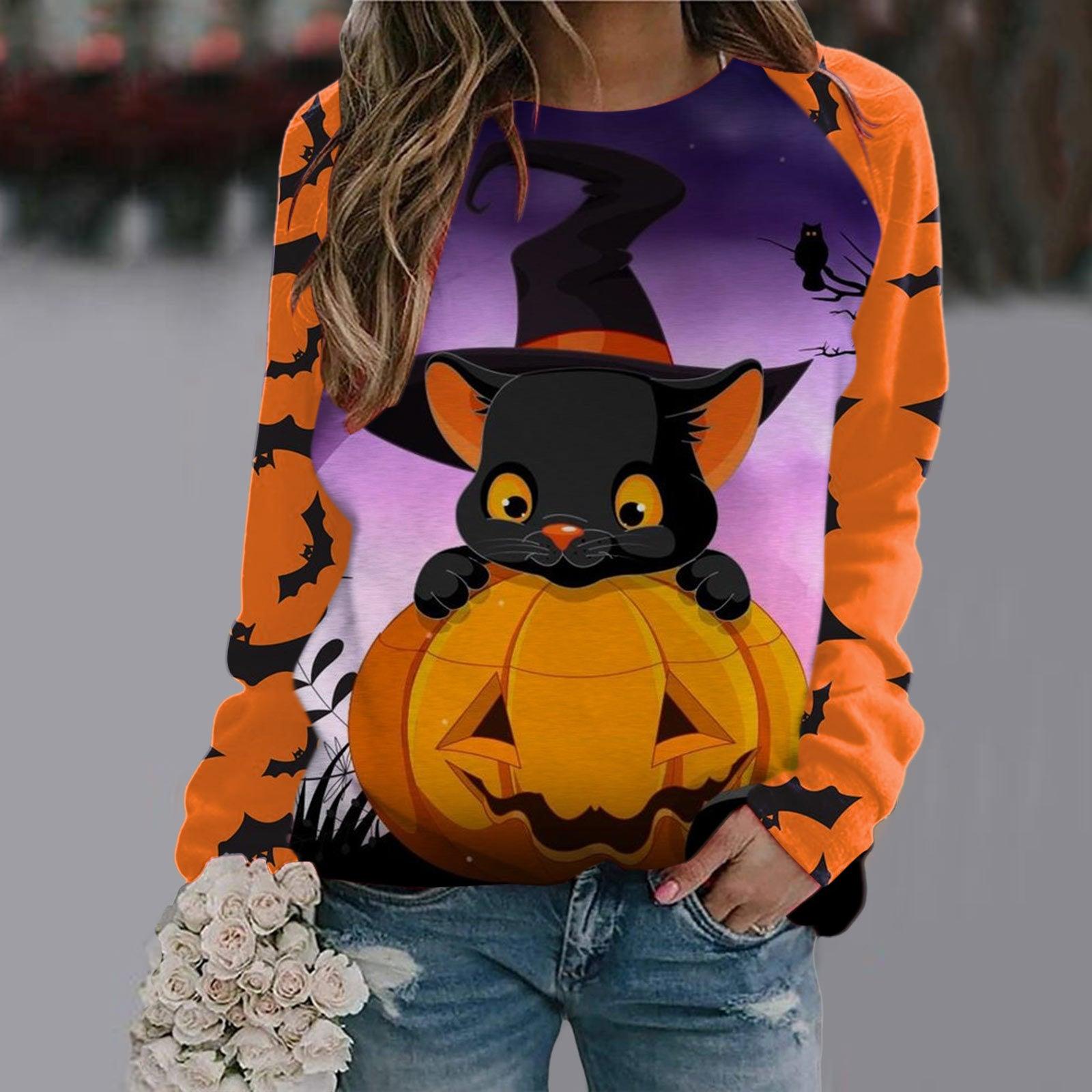 Women's Printed Long Sleeve T-shirt - Trendha