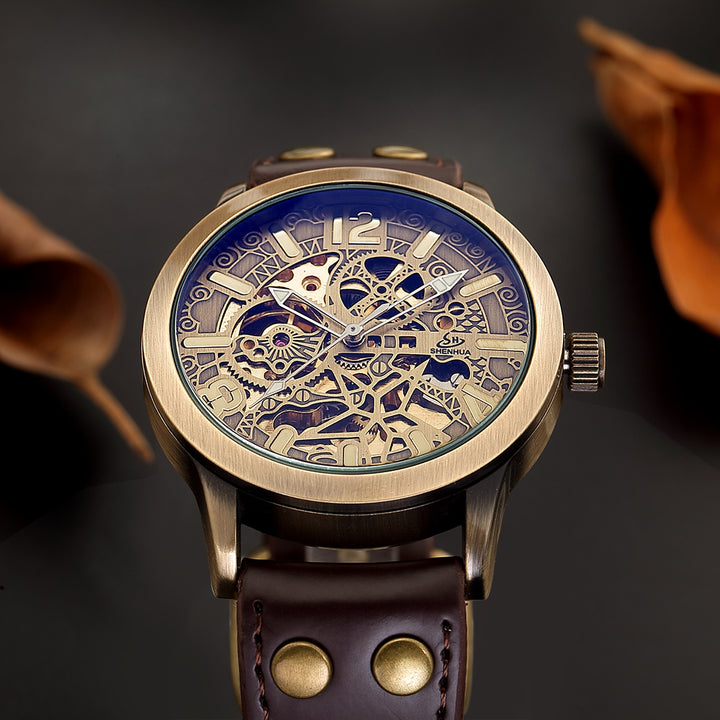 Men's Watch With Belt Mechanical Watch