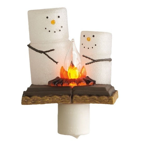 New Creative Resin Ghost Bonfire Flashing Resin Small Night Lamp