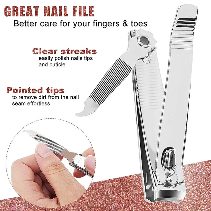 Stainless Steel Splash-Resistant Nail Clippers