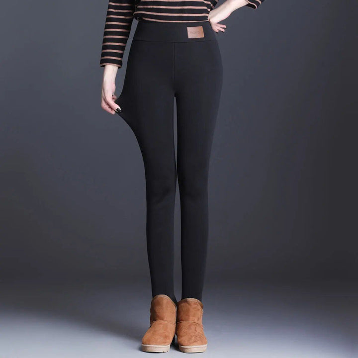 Women Pants Winter Fleece Thicken Pants Lamb Wool