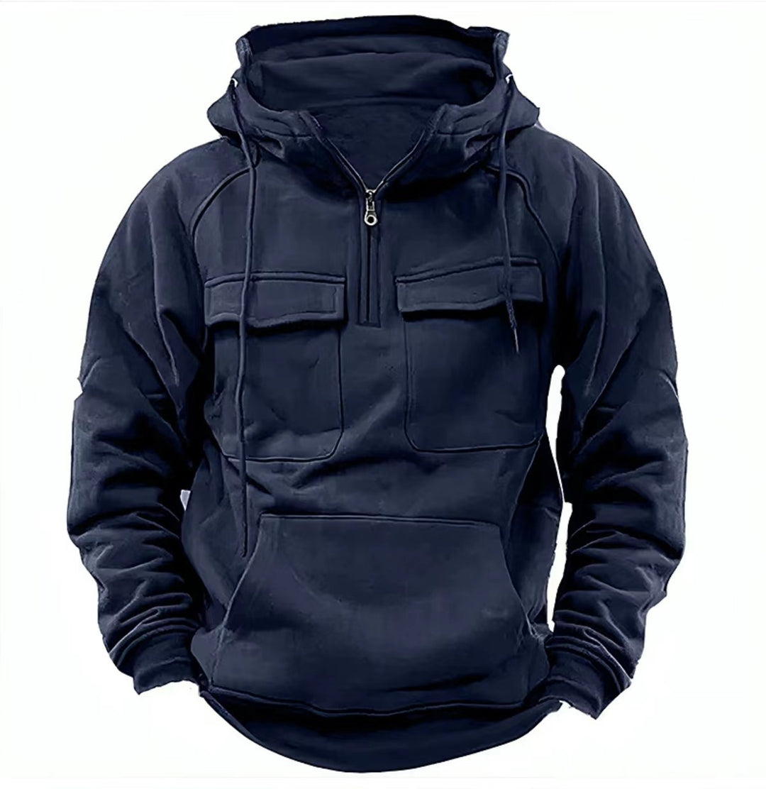 Men's Zip-up Hoodies Sweatshirt With Drawstring And Pocket Design Fashion Casual Sports Sweatshirt