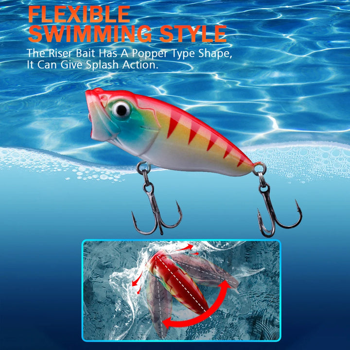 Mini Popper Fishing Lure for Topwater Action