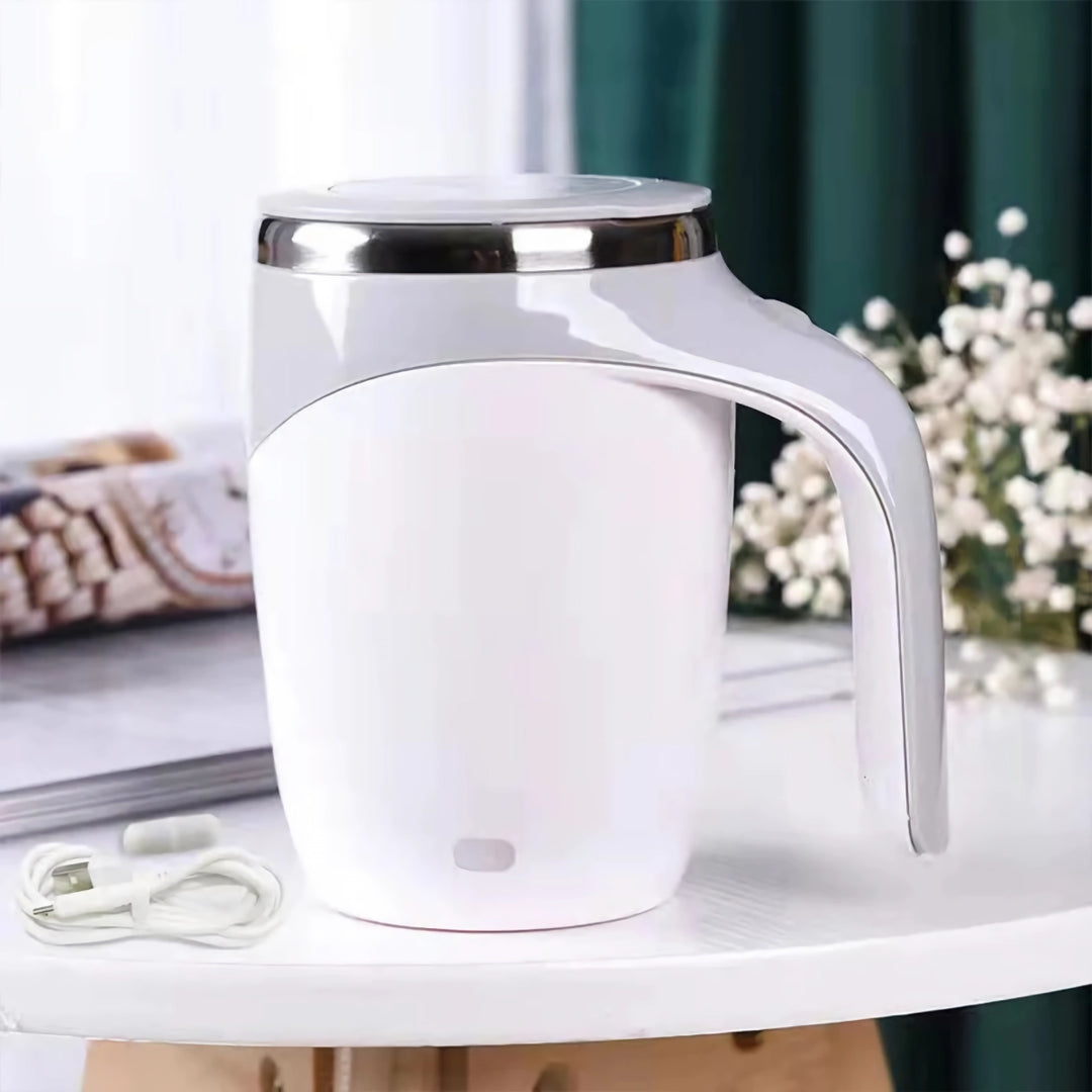 Smart Magnetic Stirring Mug - Stainless Steel Automatic Mixer for Coffee and Milk
