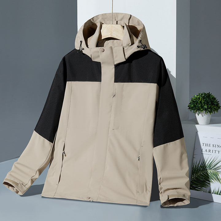 Outdoor Shell Jacket Three-in-one Detachable Stitching Dopamine Mountain Wear