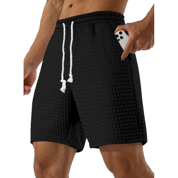 Men's Loose Solid Color Small Square Casual Straight Leg Pants