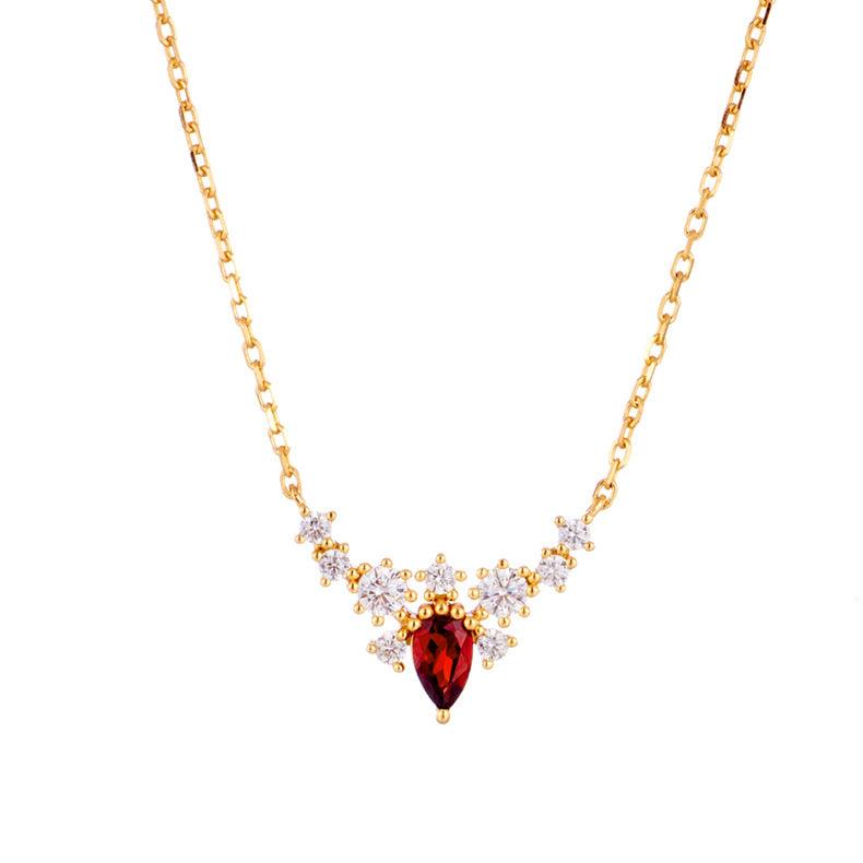 Advanced Red Pomegranate Necklace - Trendha