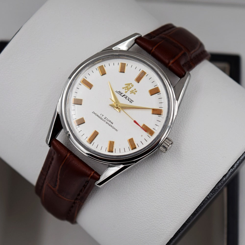 Men's Manual Spring Mechanical Ultra-thin Retro Watch