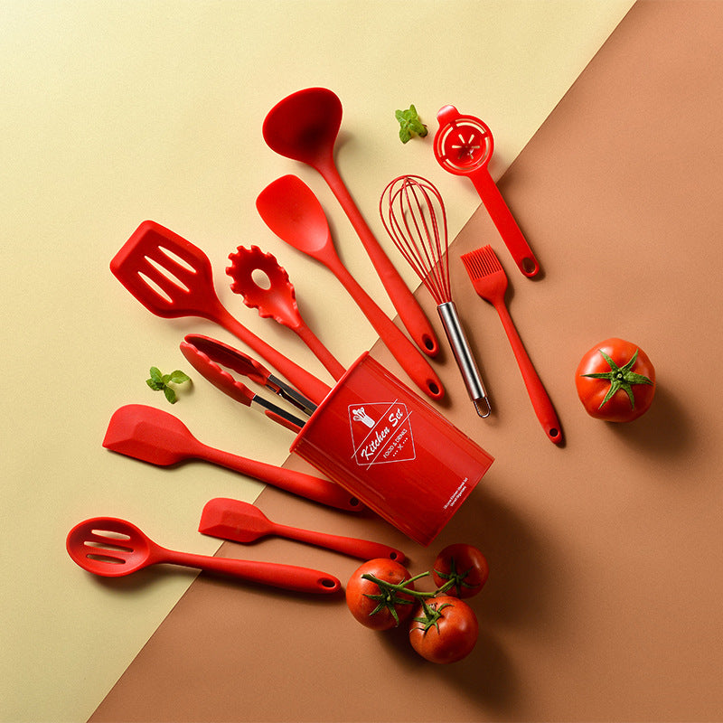 Silicone Non-Stick Kitchen Utensils Set