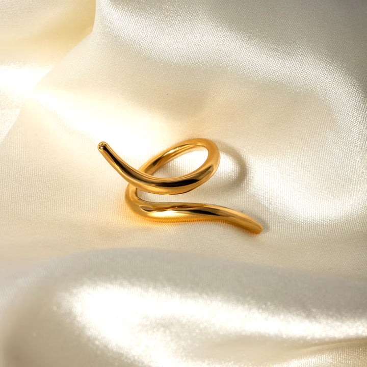 18K Gold-Plated Snake Ring