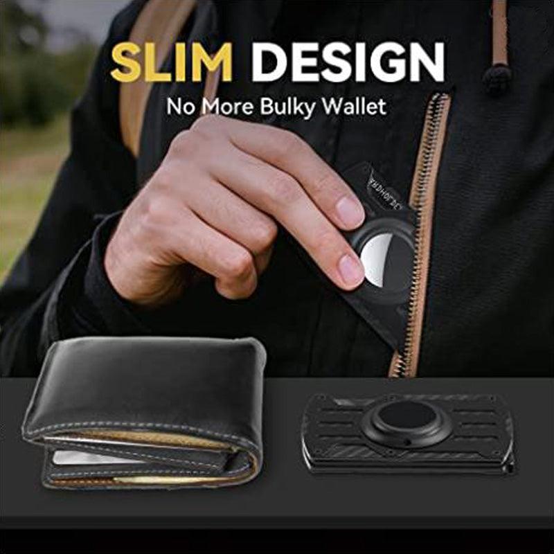 Aluminum Alloy With Airtag Wallet Men's Ultra-thin Tracker - Trendha