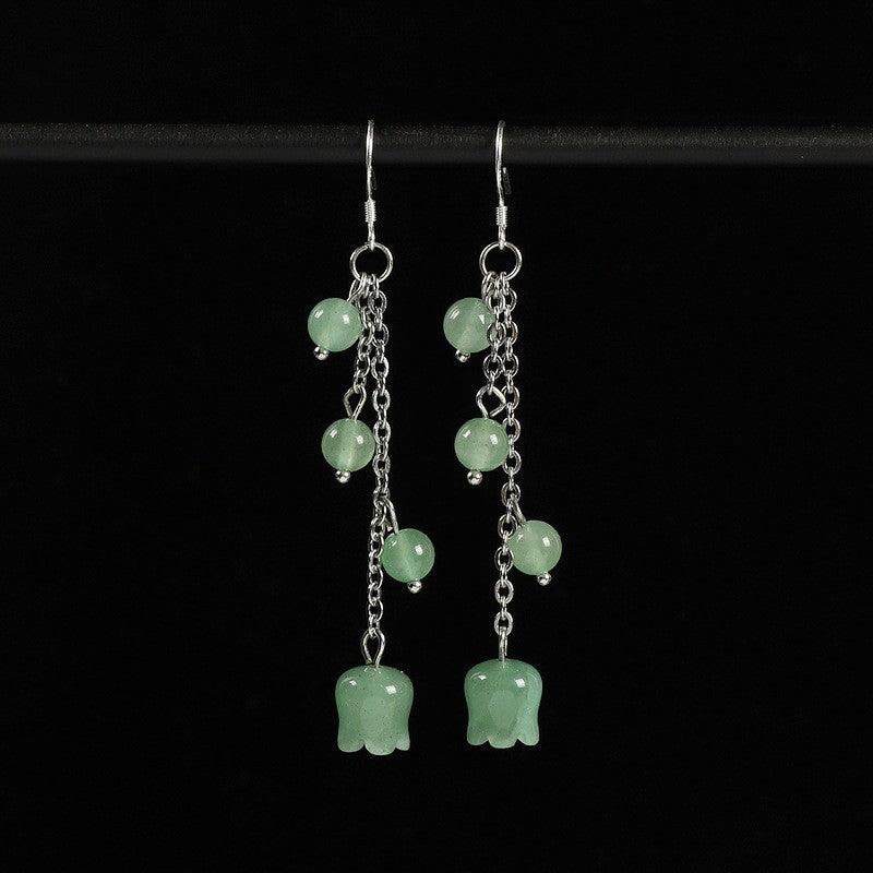 Ancient Style Earrings Chinese Style Song Dynasty Ear Jewelry Pearl - Trendha