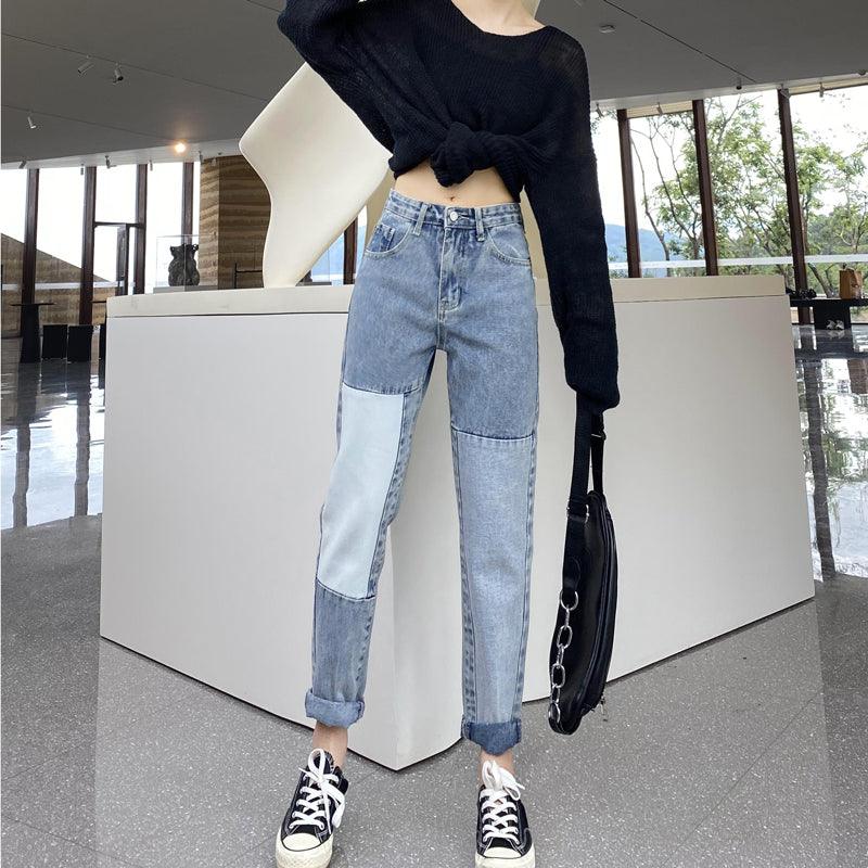 Autumn Clothes Loose Straight Harlan Radish High-waisted Pants - Trendha