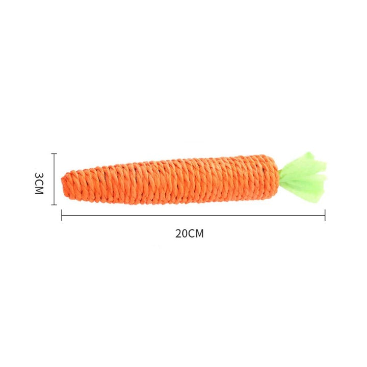 Interactive Carrot Cat Toy: Enticing Bite-Resistant Fun!