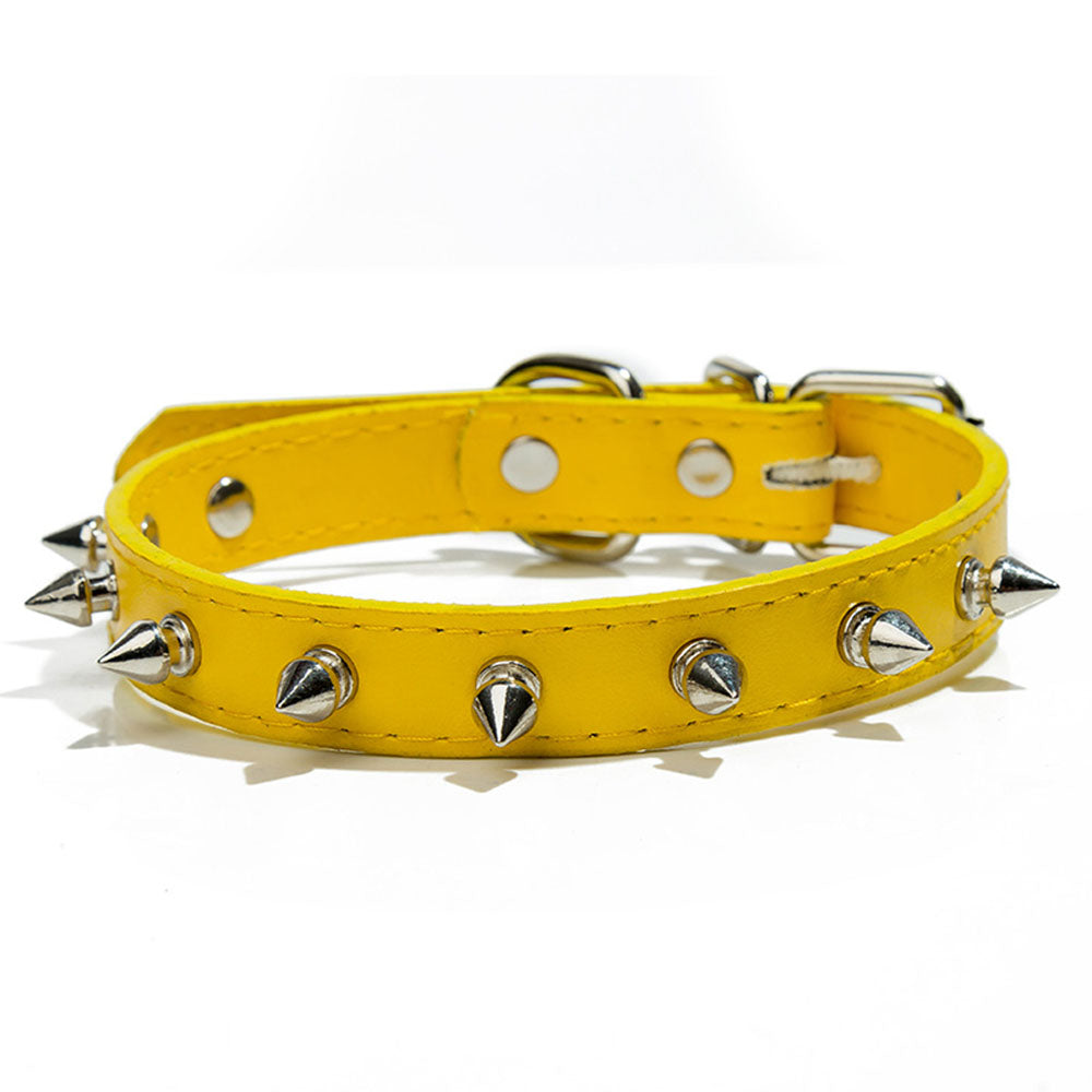 Spiked Leather Dog Collar