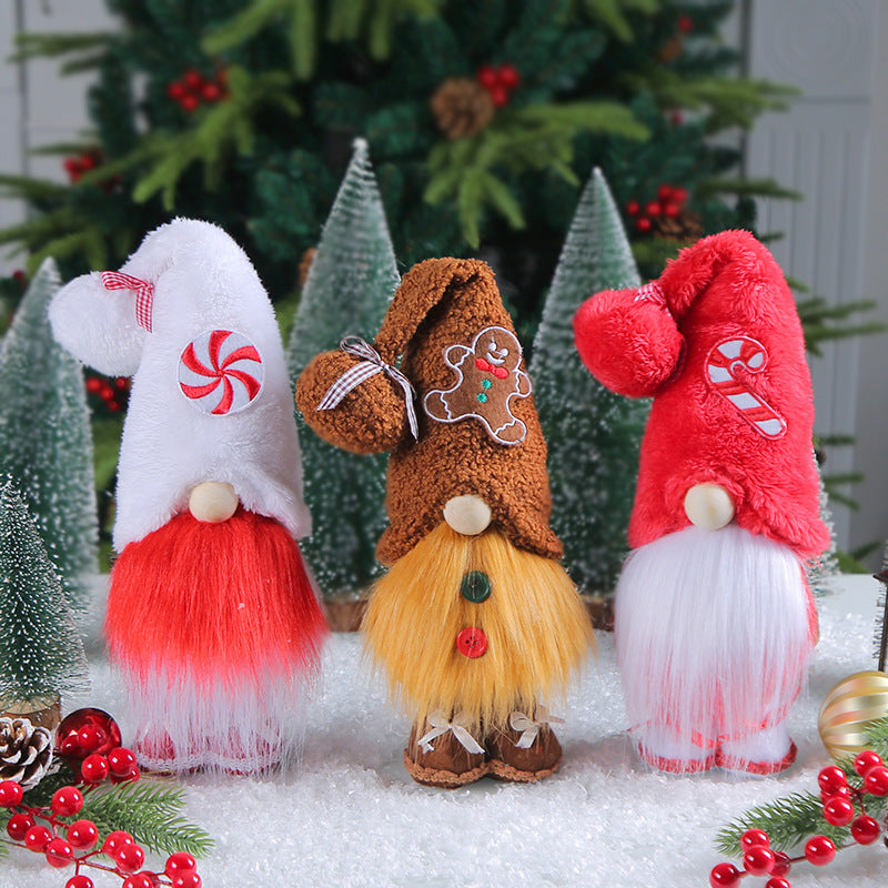 Christmas Candy Faceless Elderly Decoration Creative Doll Decorations