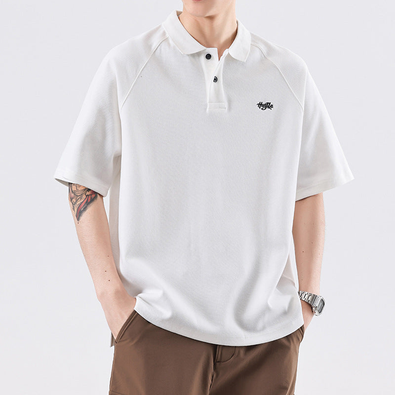 American Polo Collar Daily Raglan T-shirt Men