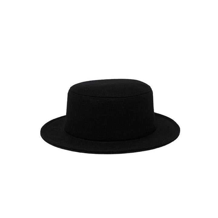 Stylish Woolen Flat Top Hat