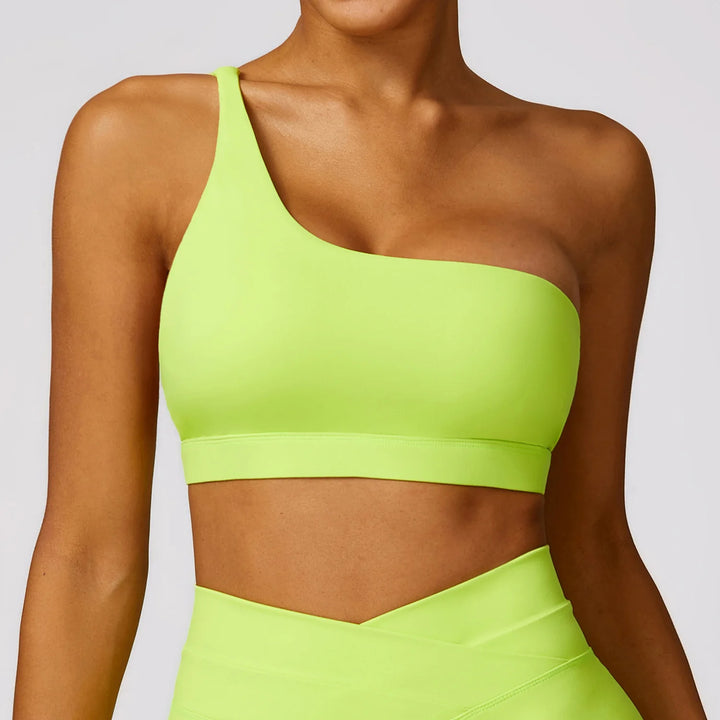 One Shoulder Sports Bra