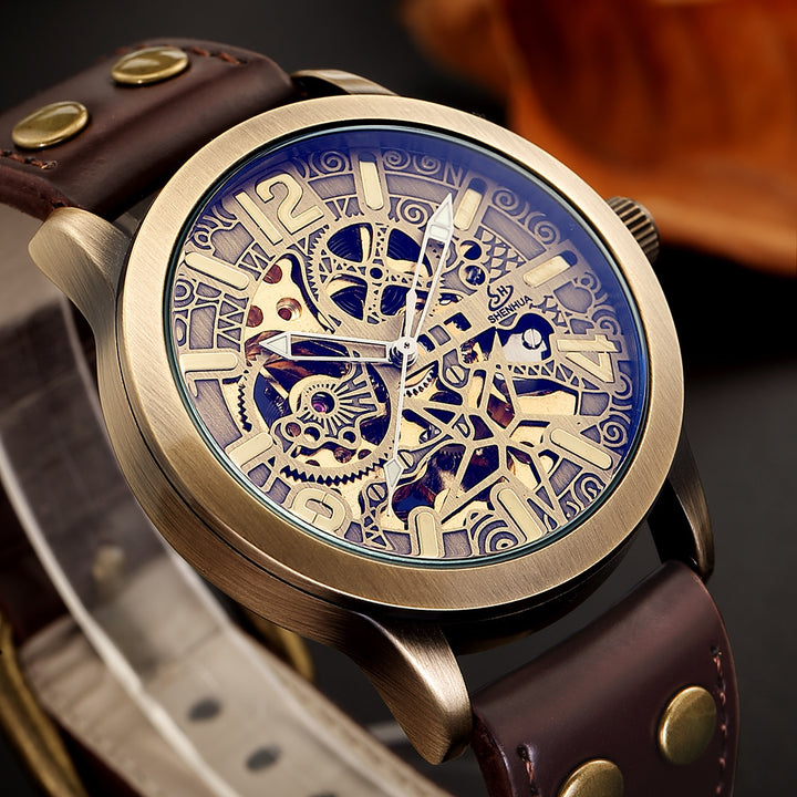 Men's Watch With Belt Mechanical Watch