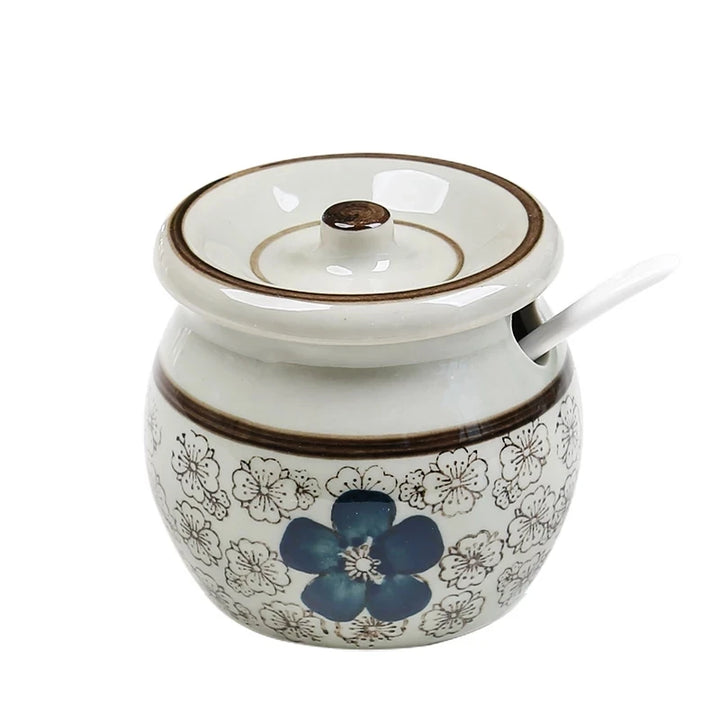 Ceramic Salt Shaker and Seasoning Jar