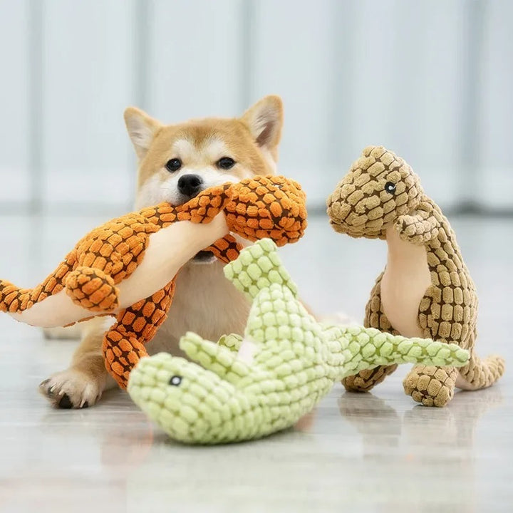 Cute Dinosaur Plush Chew Toy for Dogs