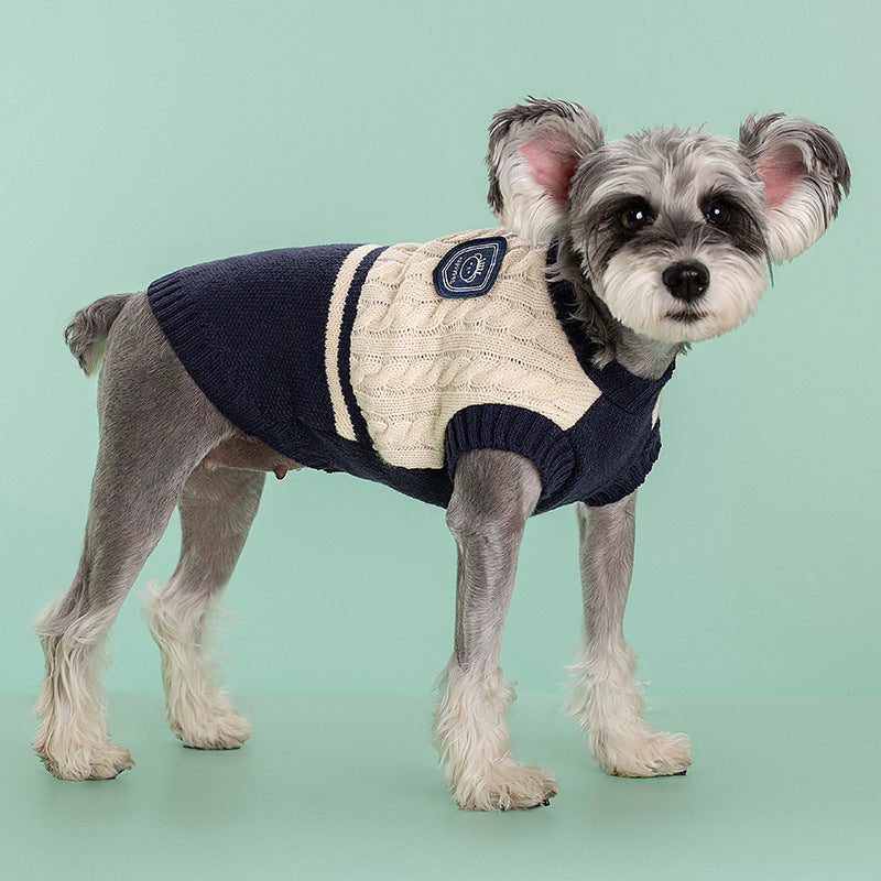 College Style Pet Sweater