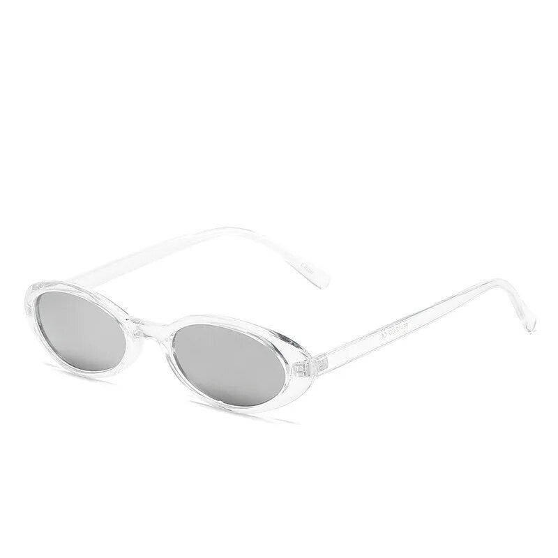 Vintage Oval Sunglasses UV400 Polycarbonate Lenses