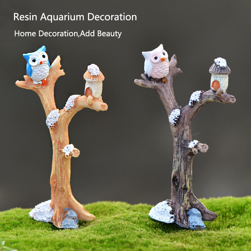 Resin Tree Trunk Aquarium Ornament