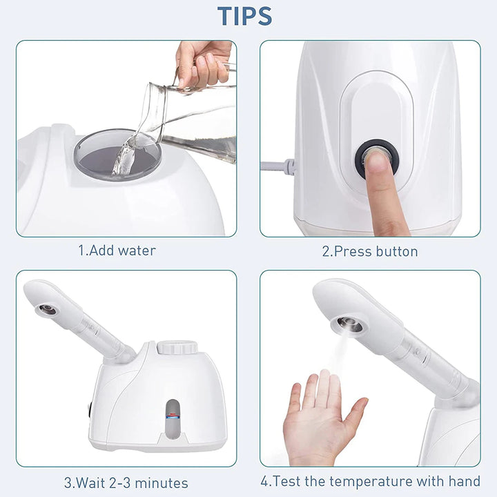 Facial Steamer & Humidifier for Deep Cleaning and Anti-Aging