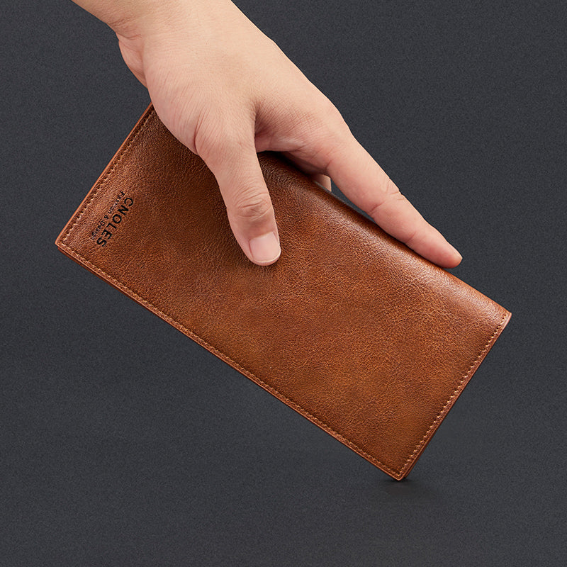 Men's Casual Long Leather Wallet