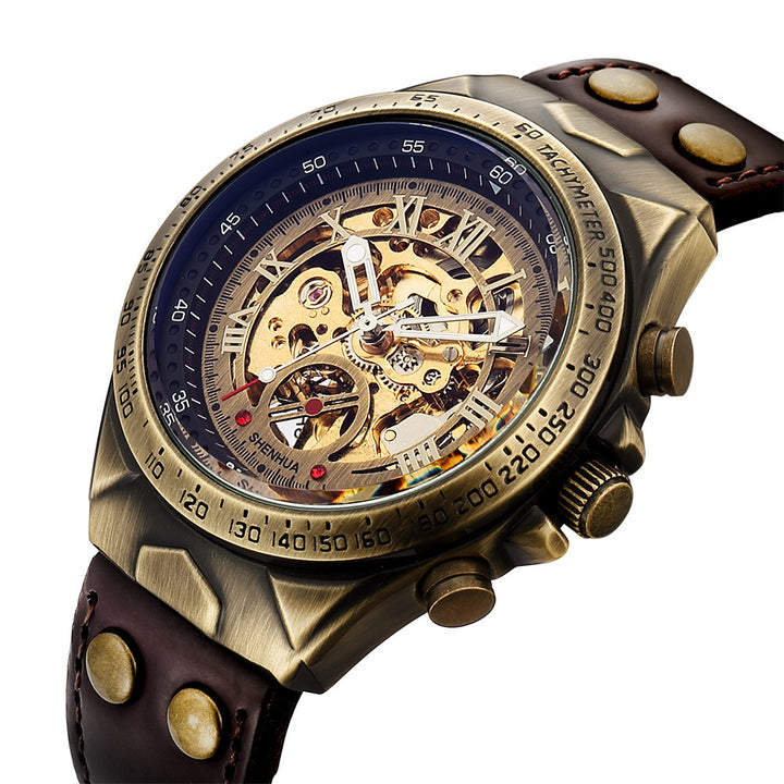 Men's Fashion Hollowed-out Automatic Mechanical Watch