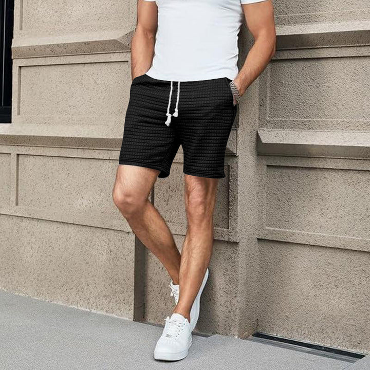 Men's Loose Solid Color Small Square Casual Straight Leg Pants