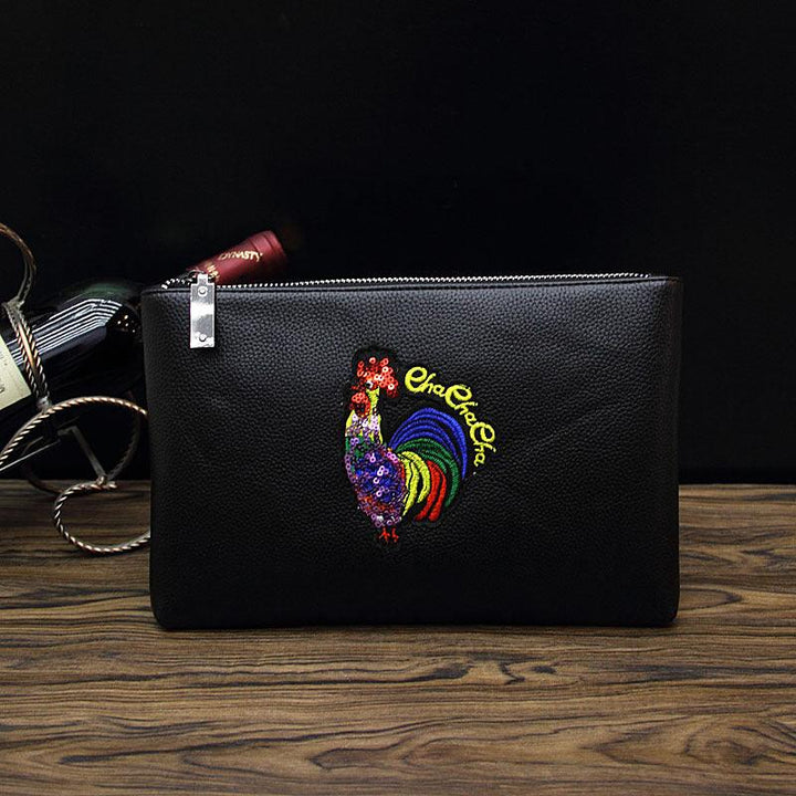 Bee Embroidered Men's Handheld Envelope Bag - Trendha