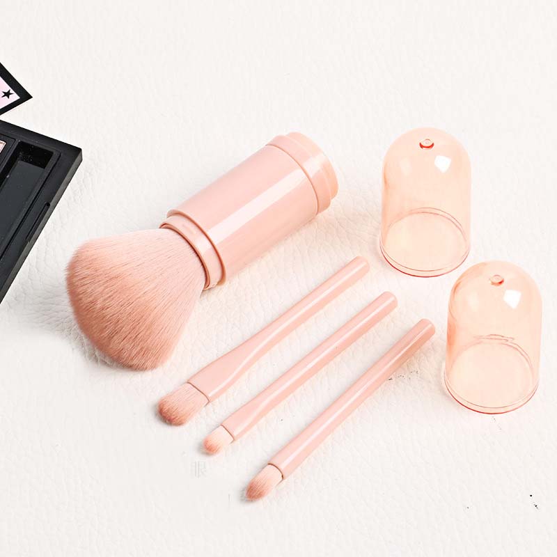 Telescopic 4 In 1 Portable Makeup Brushes Set