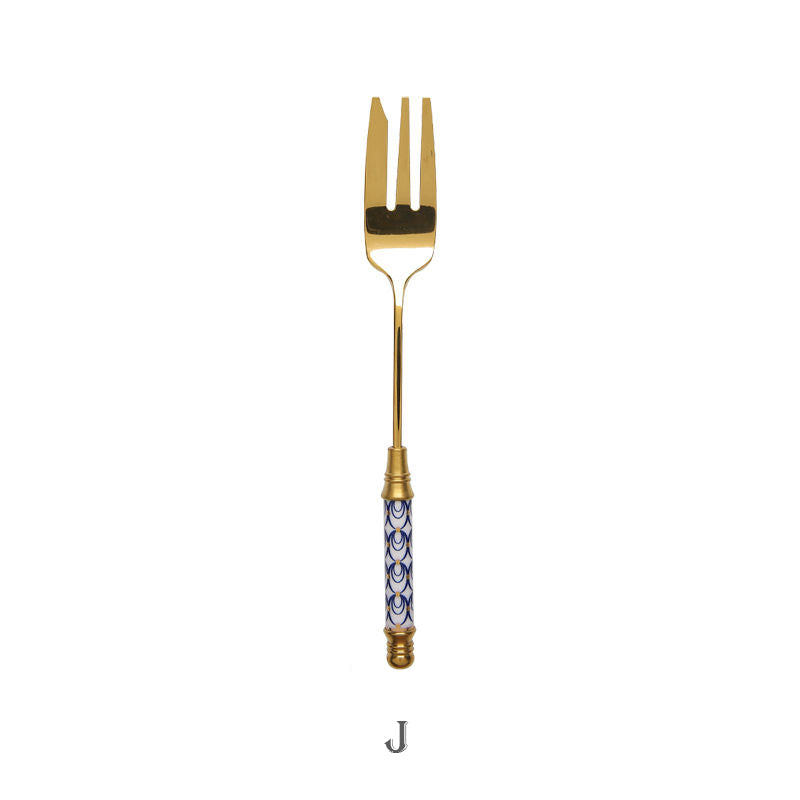 Elegant Gold Dessert Fork