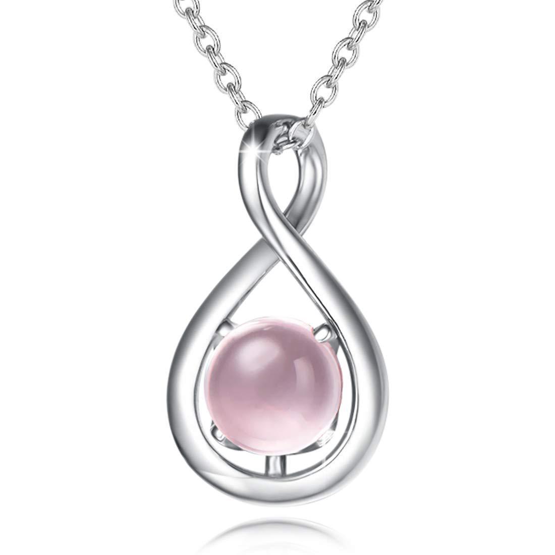Birthstone Octagonal Pendant Sterling Silver Zircon Four Claw Necklace - Trendha