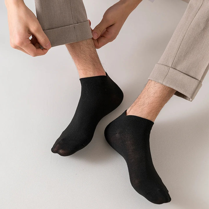 10 Pairs Invisible Low Cut Boat Socks - Non-Slip Silicone No-Show Ankle Socks